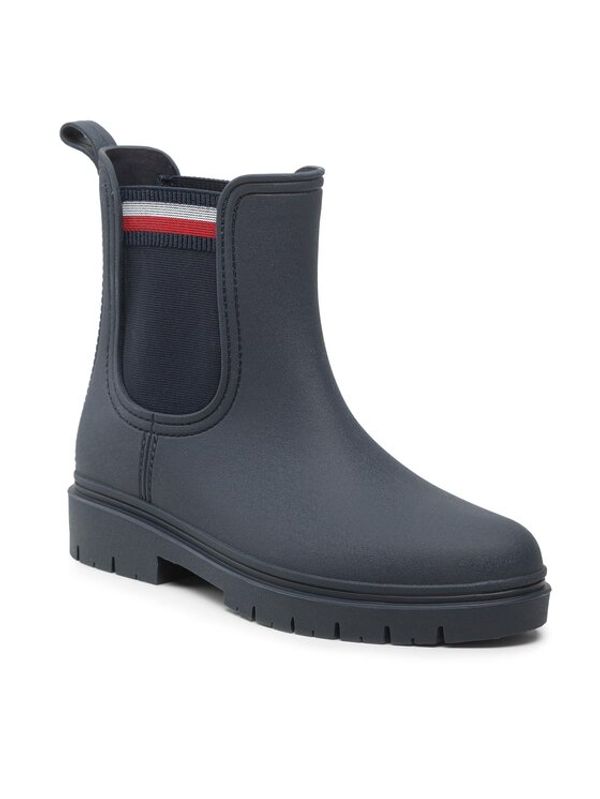 Tommy Hilfiger Tommy Hilfiger Гумени ботуши Rain Boot Ankle Elastic FW0FW06774 Тъмносин