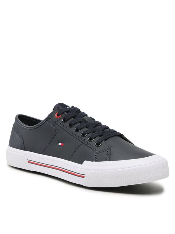 Tommy Hilfiger Tommy Hilfiger Гуменки Core Corporate Vulc Leather FM0FM04561 Тъмносин