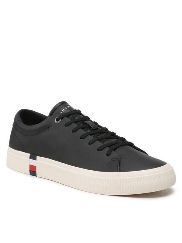 Tommy Hilfiger Tommy Hilfiger Гуменки Corporate Leather Detal Vulc FM0FM04589 Черен