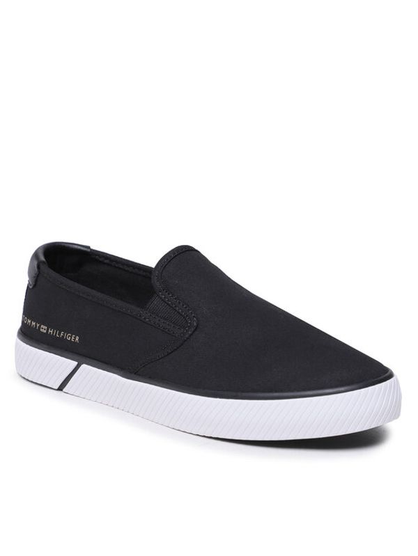 Tommy Hilfiger Tommy Hilfiger Гуменки Essential Slip-On Sneaker Bl FW0FW07249 Черен