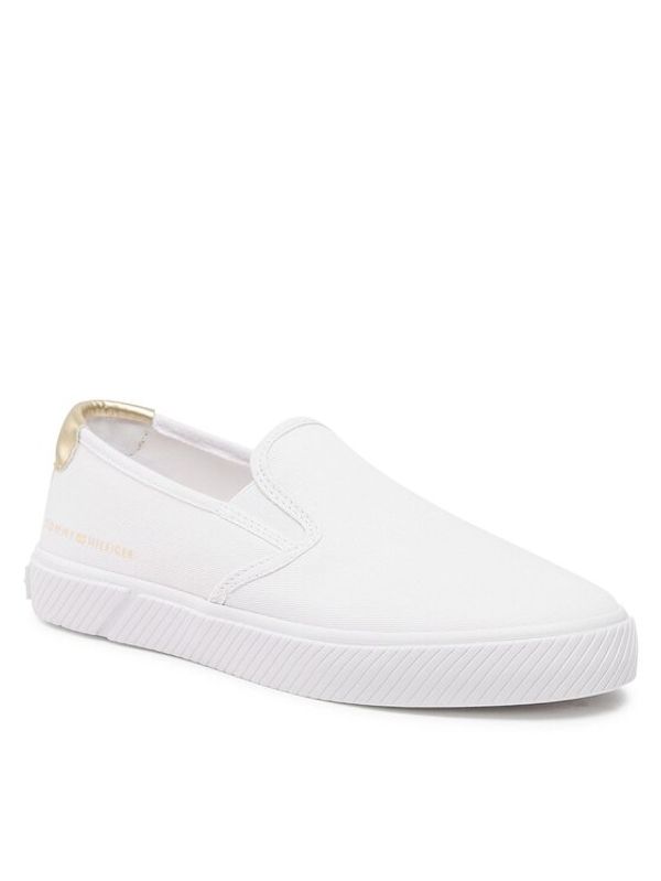 Tommy Hilfiger Tommy Hilfiger Гуменки Essential Slip-On Sneaker FW0FW06956 Бял