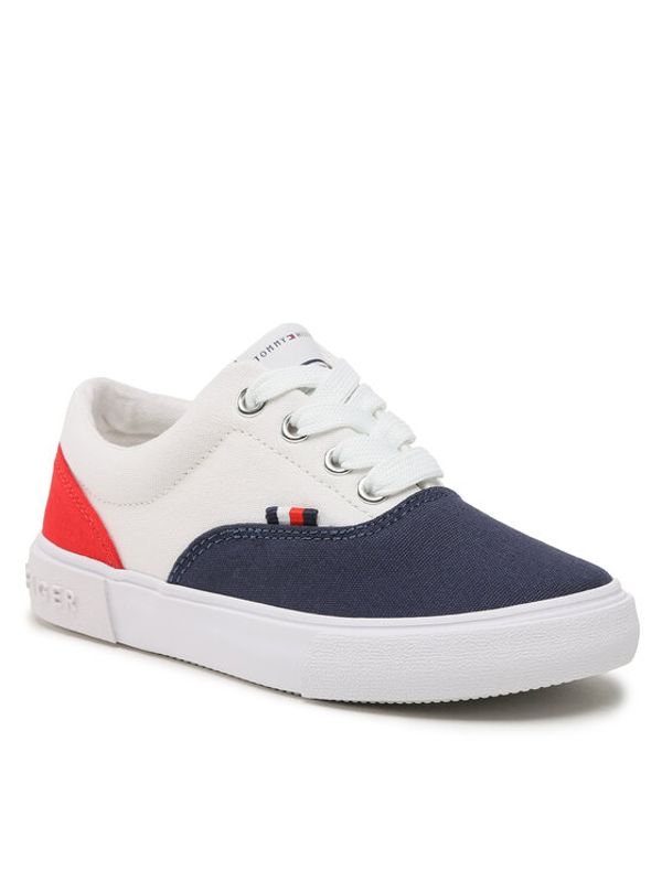 Tommy Hilfiger Tommy Hilfiger Гуменки Low Cut Lace-Up Sneaker T3X9-32826-0890 M Бял