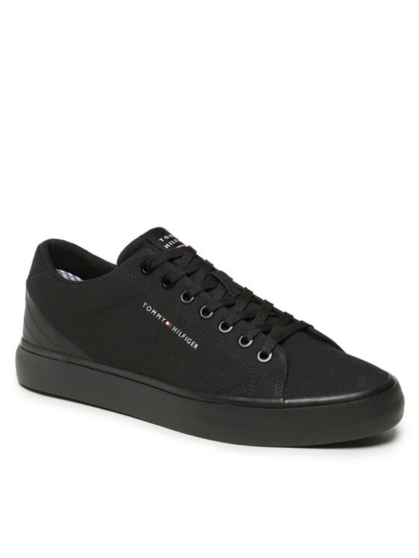 Tommy Hilfiger Tommy Hilfiger Гуменки Th Hi Vulc Core Low Canvas FM0FM04737 Черен