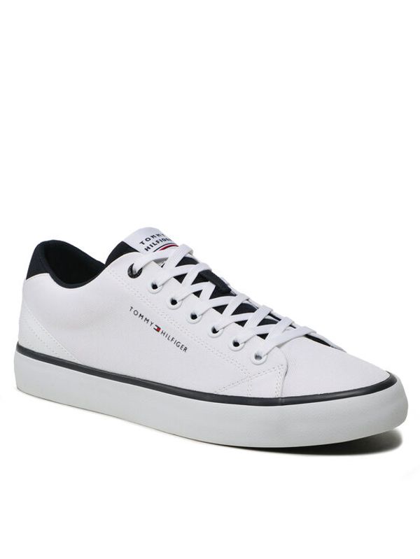 Tommy Hilfiger Tommy Hilfiger Гуменки Th Hi Vulc Core Low Mesh FM0FM04685 Бял