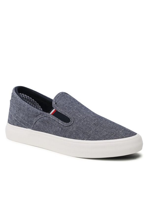 Tommy Hilfiger Tommy Hilfiger Гуменки Th Hi Vulc Core Low Slip On FM0FM04734 Син