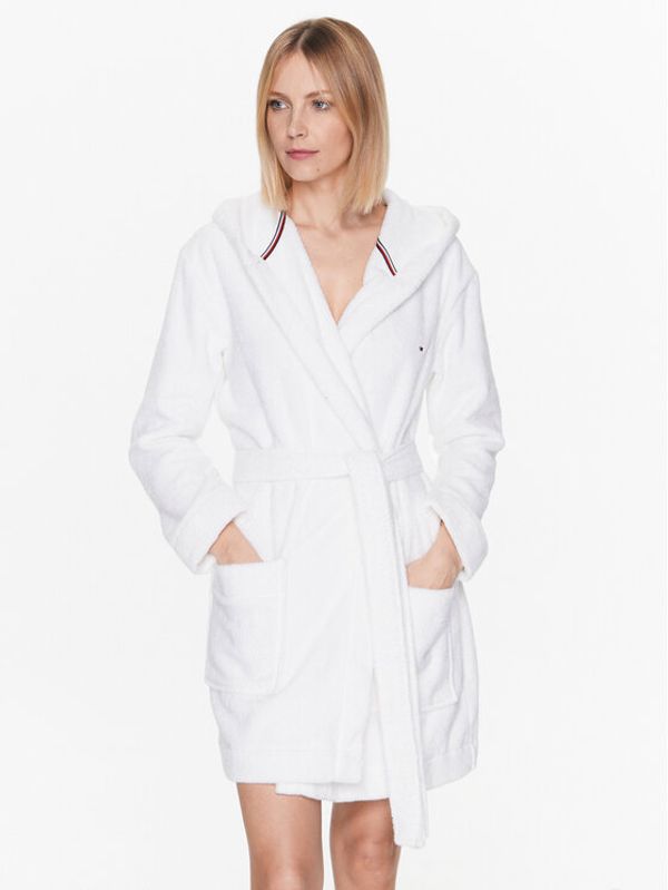 Tommy Hilfiger Tommy Hilfiger Халат UW0UW04155 Бял Regular Fit