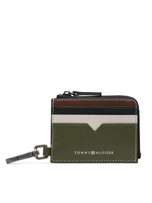 Tommy Hilfiger Tommy Hilfiger Калъф за ключове Th Holder Leather Cc With Zip AM0AM11001 Каки