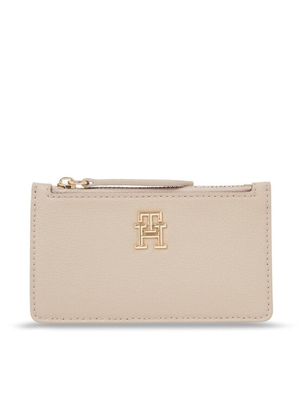 Tommy Hilfiger Tommy Hilfiger Калъф за кредитни карти Hilfiger Staple Cc Holder Zip AW0AW15267 Бежов