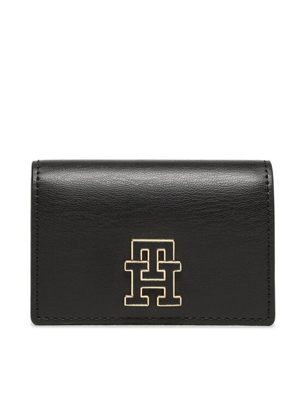 Tommy Hilfiger Tommy Hilfiger Калъф за кредитни карти Th Chic Concertina Cc AW0AW15084 Черен