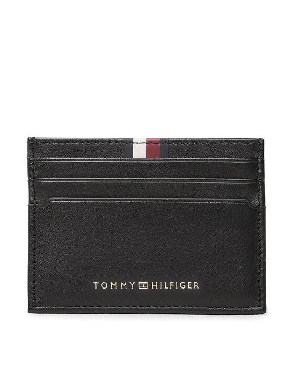 Tommy Hilfiger Tommy Hilfiger Калъф за кредитни карти Th Prem Lea Cc Holder AM0AM11267 Черен