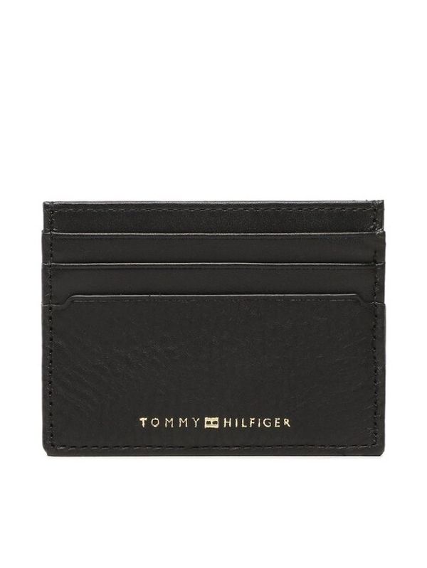Tommy Hilfiger Tommy Hilfiger Калъф за кредитни карти Th Premium Leather Cc Holder AM0AM10987 Черен