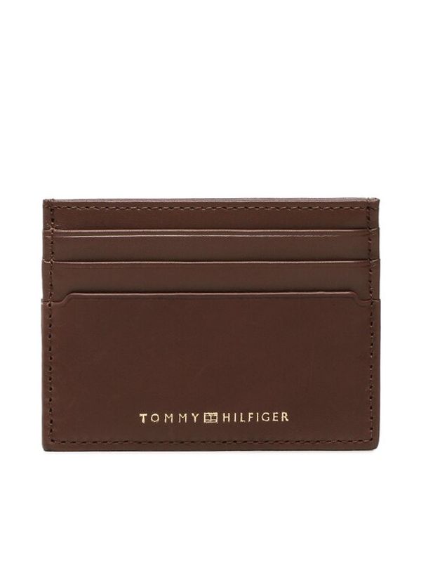 Tommy Hilfiger Tommy Hilfiger Калъф за кредитни карти Th Premium Leather Cc Holder AM0AM10987 Кафяв