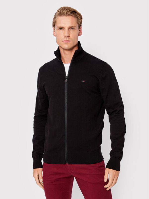 Tommy Hilfiger Tommy Hilfiger Кардиган 1985 MW0MW22747 Черен Regular Fit