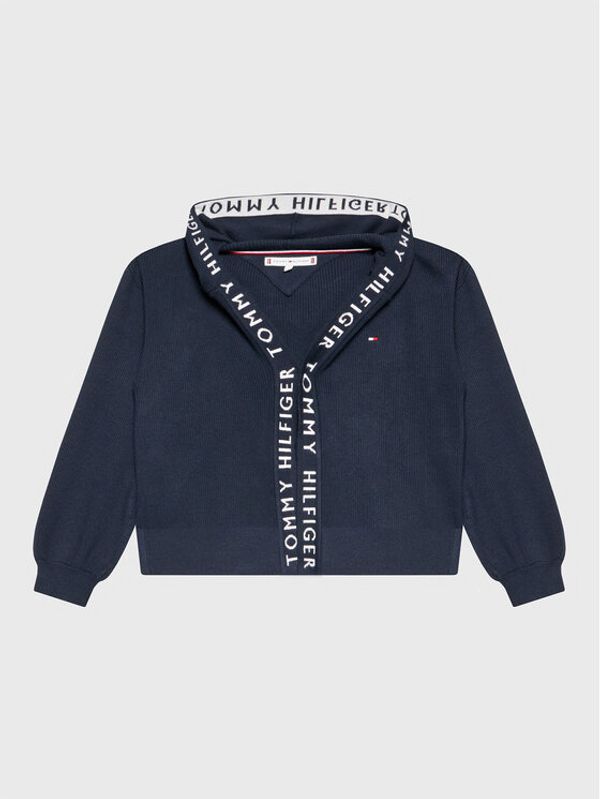 Tommy Hilfiger Tommy Hilfiger Кардиган Branded Rib KG0KG06667 Тъмносин Regular Fit