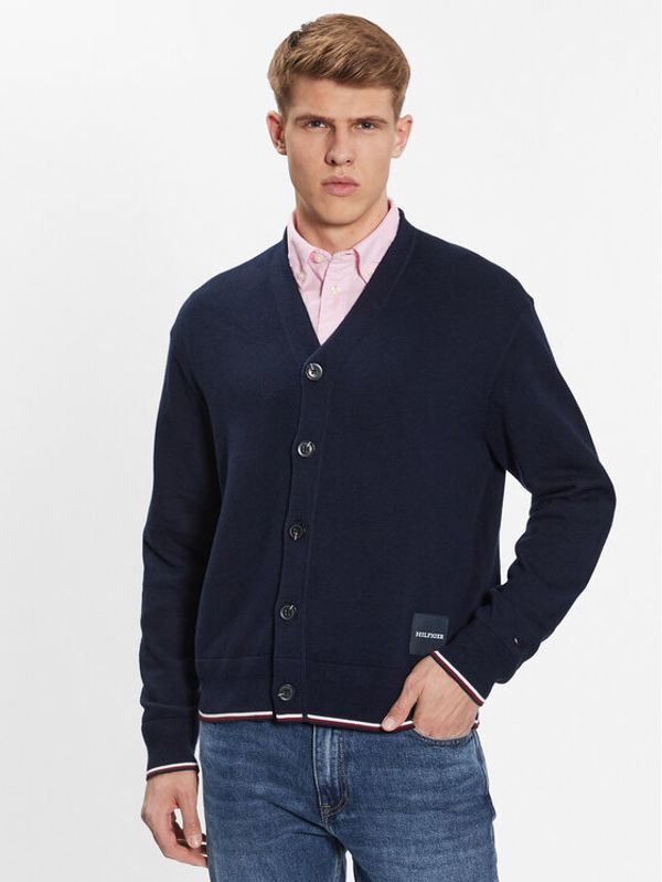 Tommy Hilfiger Tommy Hilfiger Кардиган MW0MW32038 Тъмносин Regular Fit