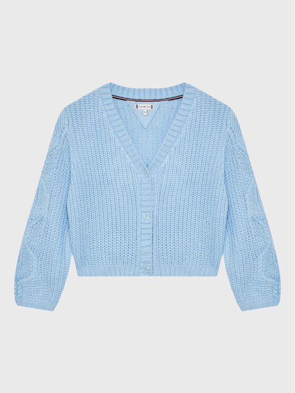 Tommy Hilfiger Tommy Hilfiger Кардиган Pointelle KG0KG06670 M Син Relaxed Fit