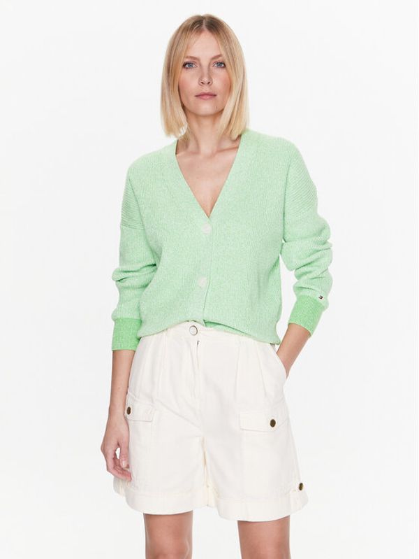 Tommy Hilfiger Tommy Hilfiger Кардиган WW0WW38536 Зелен Regular Fit
