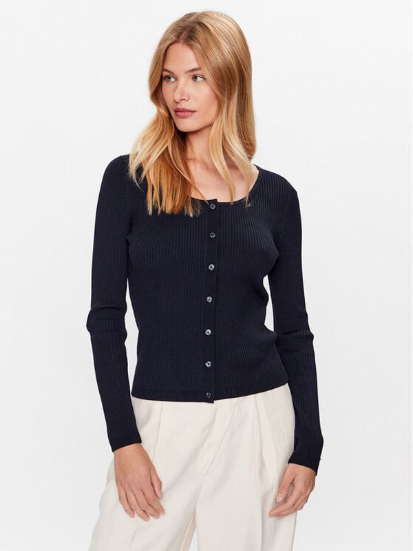 Tommy Hilfiger Tommy Hilfiger Кардиган WW0WW38995 Тъмносин Slim Fit