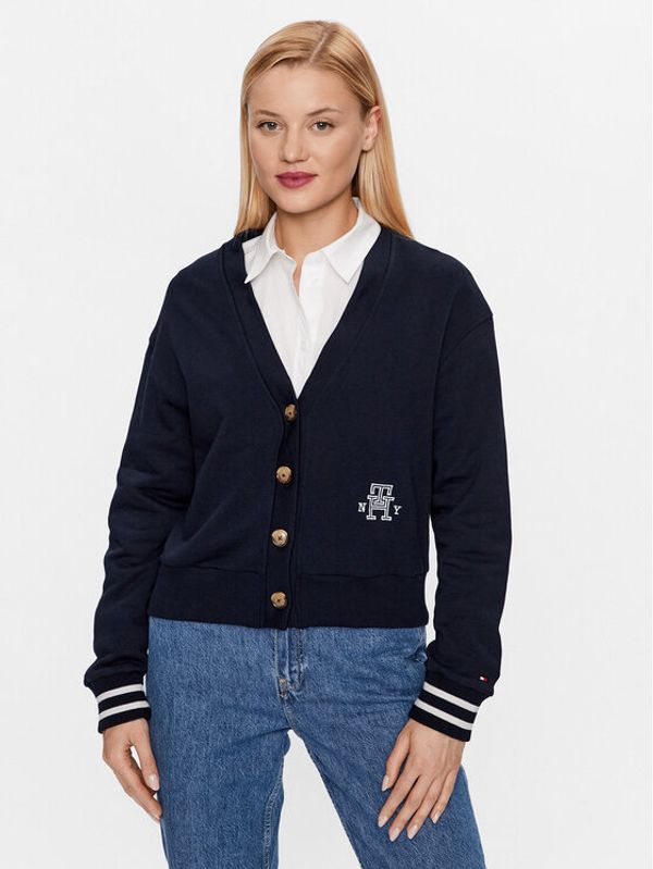 Tommy Hilfiger Tommy Hilfiger Кардиган WW0WW39141 Тъмносин Regular Fit