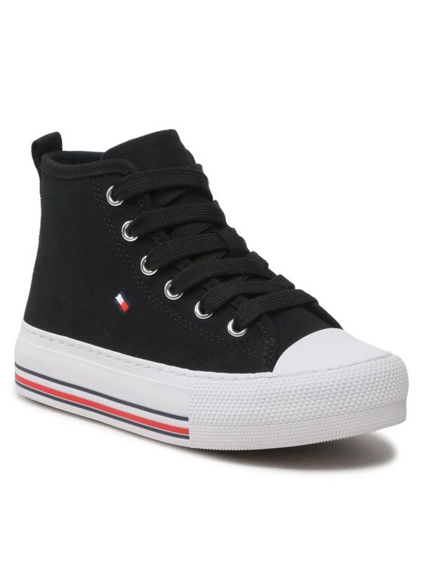 Tommy Hilfiger Tommy Hilfiger Кецове High Top Lace-Up Sneaker T3A9-32679-0890 M Черен