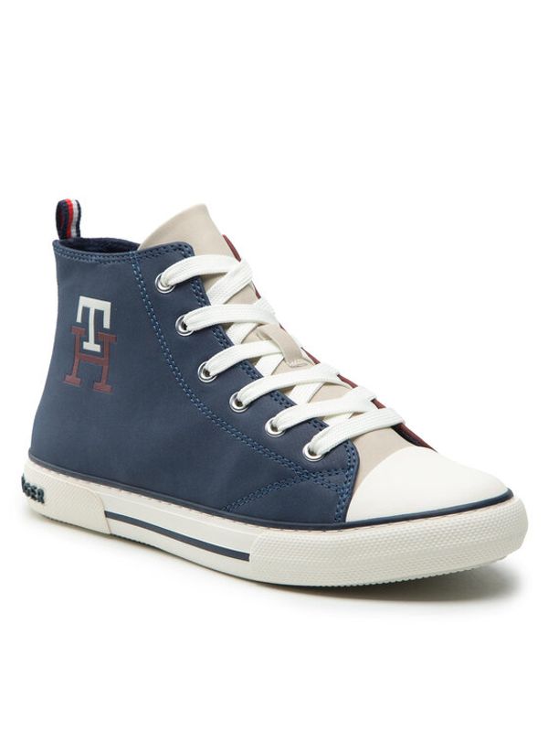 Tommy Hilfiger Tommy Hilfiger Кецове High Top Lace-Up Sneaker T3X9-32451-1441 S Тъмносин