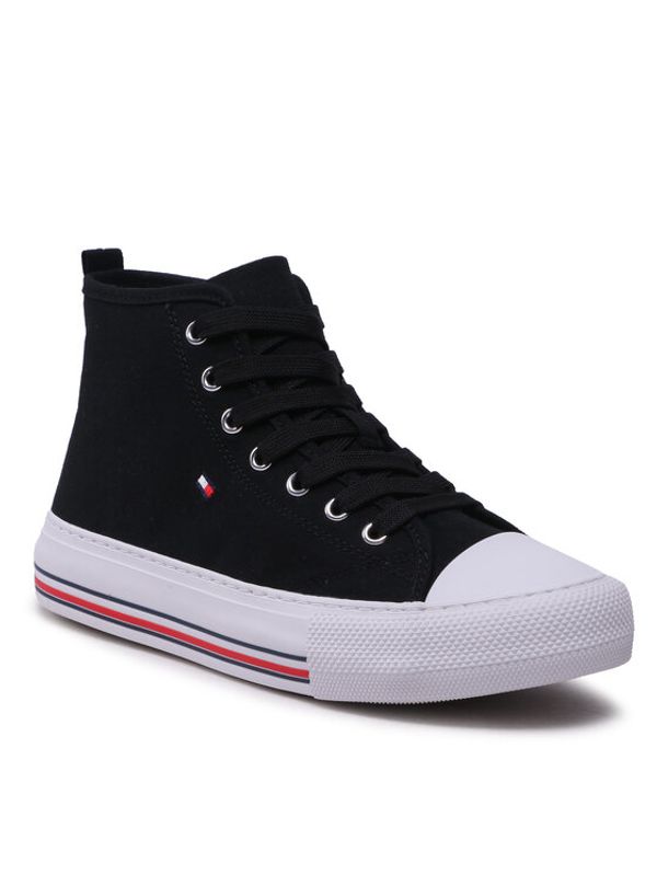 Tommy Hilfiger Tommy Hilfiger Кецове High Top Lace-Up T3A9-32679-0890 S Черен