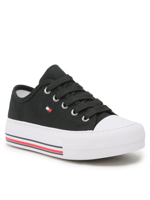 Tommy Hilfiger Tommy Hilfiger Кецове Low Cut Lace-Up Sneaker T3A9-32677-0890 M Черен