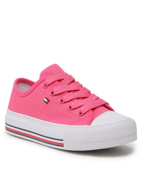 Tommy Hilfiger Tommy Hilfiger Кецове Low Cut Lace-Up Sneaker T3A9-32677-0890 M Розов