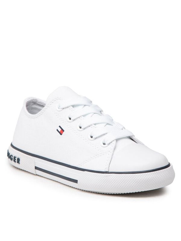Tommy Hilfiger Tommy Hilfiger Кецове Low Cut Lace-Up Sneaker T3X4-32207-0890 M Бял
