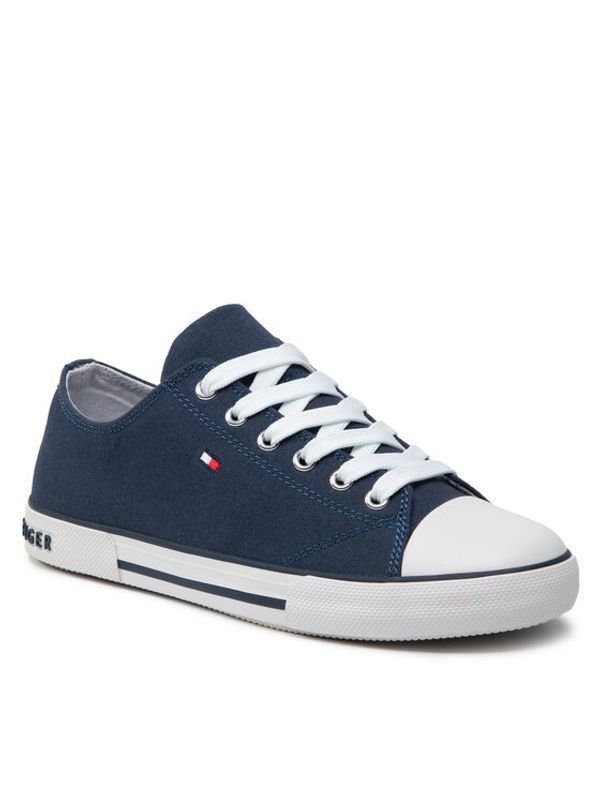 Tommy Hilfiger Tommy Hilfiger Кецове Low Cut Lace-Up Sneaker T3X4-32207-0890 S Тъмносин