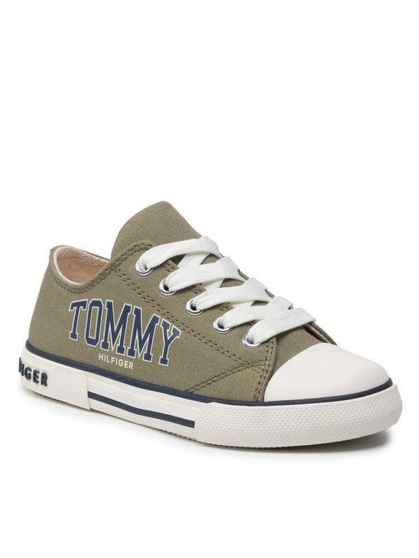 Tommy Hilfiger Tommy Hilfiger Кецове Low Cut Lace-Up Sneaker T3X4-32208-1352 M Зелен