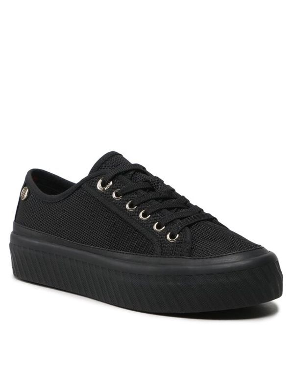 Tommy Hilfiger Tommy Hilfiger Кецове Platform Vulcanized Sneaker FW0FW07156 Черен