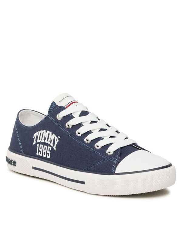 Tommy Hilfiger Tommy Hilfiger Кецове Varisty Low Cut Lace-Up Sneaker T3X9-32833-0890 S Тъмносин