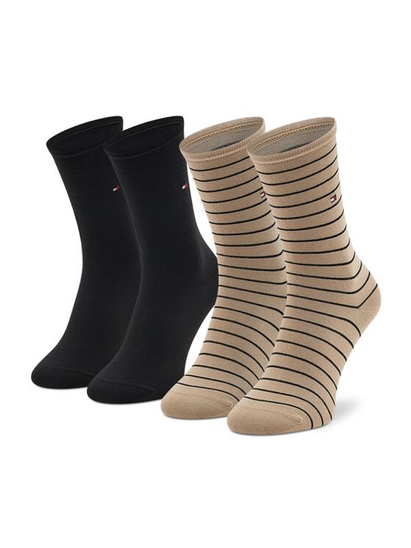 Tommy Hilfiger Tommy Hilfiger Комплект 2 чифта дълги чорапи дамски 100001494 Цветен