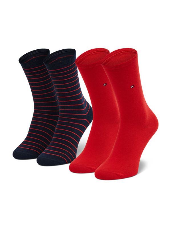 Tommy Hilfiger Tommy Hilfiger Комплект 2 чифта дълги чорапи дамски 100001494 Тъмносин