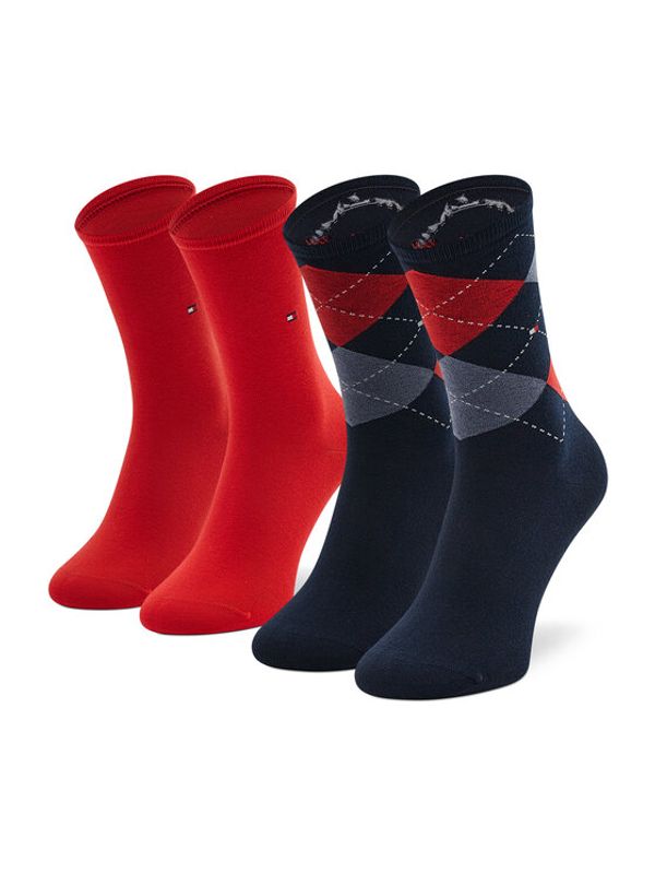 Tommy Hilfiger Tommy Hilfiger Комплект 2 чифта дълги чорапи дамски 443016001 Цветен