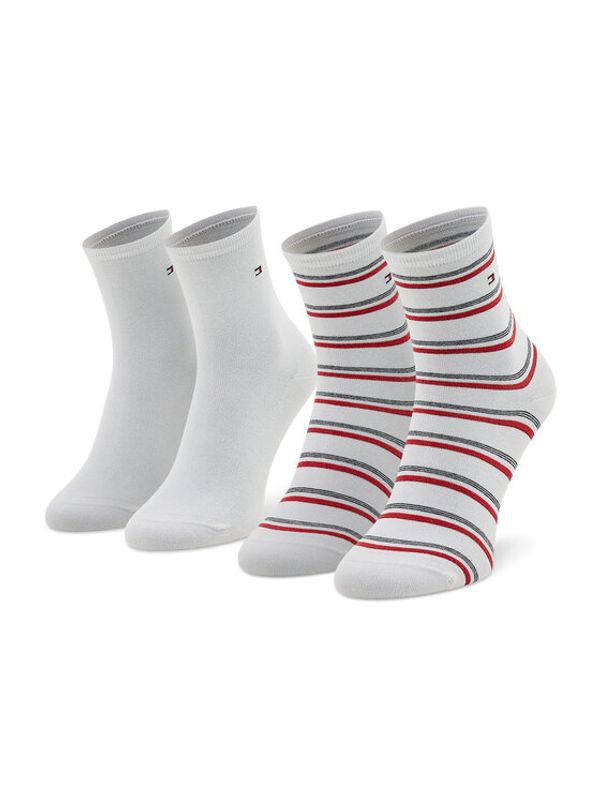 Tommy Hilfiger Tommy Hilfiger Комплект 2 чифта дълги чорапи дамски 701218401 Бял