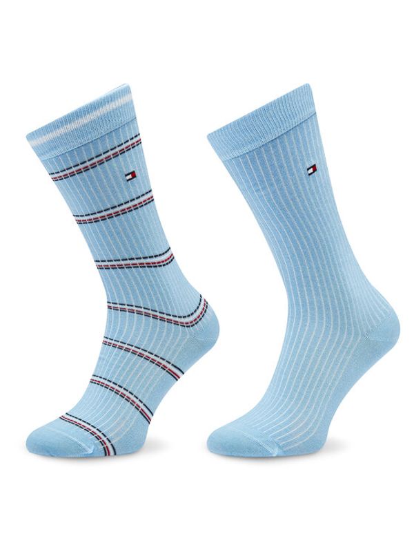 Tommy Hilfiger Tommy Hilfiger Комплект 2 чифта дълги чорапи дамски 701222645 Син
