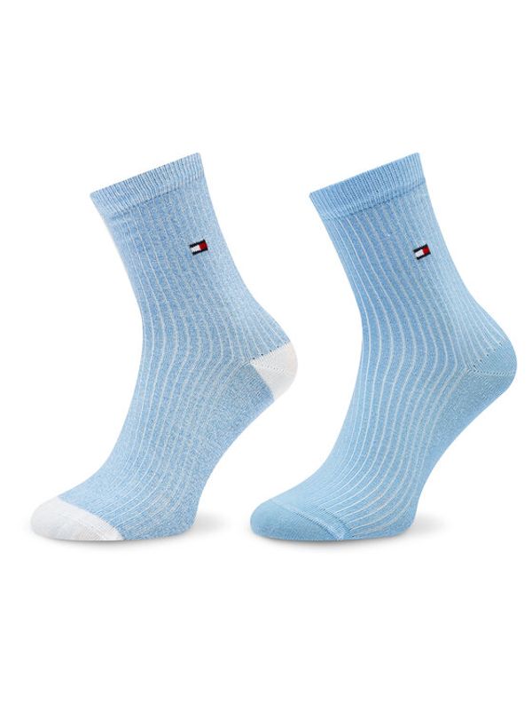 Tommy Hilfiger Tommy Hilfiger Комплект 2 чифта дълги чорапи дамски 701222646 Син