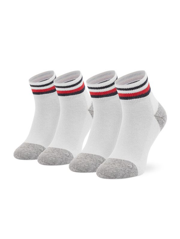 Tommy Hilfiger Tommy Hilfiger Комплект 2 чифта дълги чорапи детски 100001501 Бял
