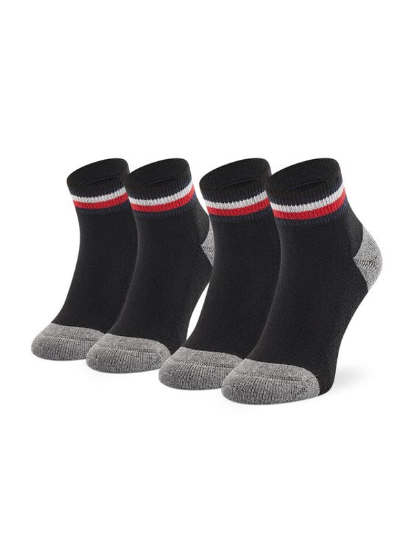 Tommy Hilfiger Tommy Hilfiger Комплект 2 чифта дълги чорапи детски 100001501 Черен