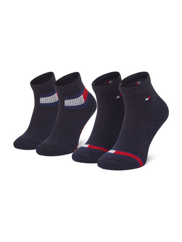Tommy Hilfiger Tommy Hilfiger Комплект 2 чифта дълги чорапи детски 100002319 Тъмносин