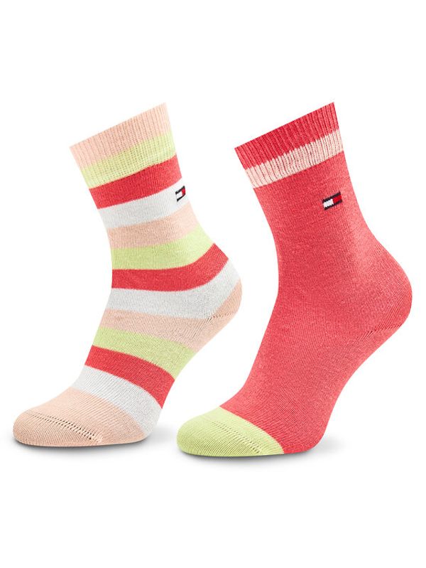 Tommy Hilfiger Tommy Hilfiger Комплект 2 чифта дълги чорапи детски 354009001 Цветен