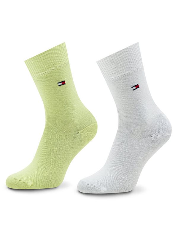 Tommy Hilfiger Tommy Hilfiger Комплект 2 чифта дълги чорапи детски 391334 Бял