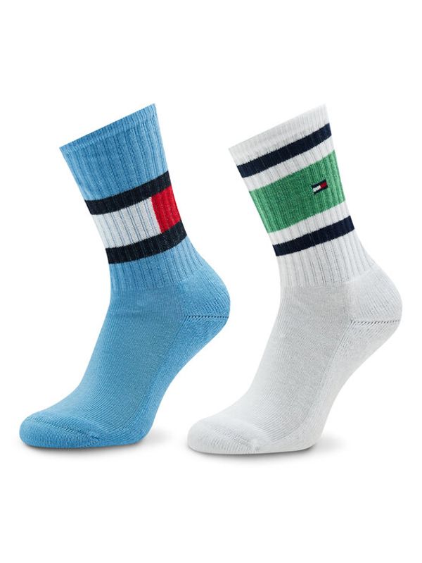 Tommy Hilfiger Tommy Hilfiger Комплект 2 чифта дълги чорапи детски 394020001 Бял