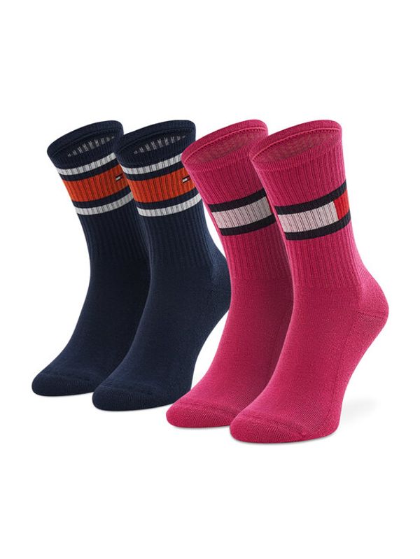 Tommy Hilfiger Tommy Hilfiger Комплект 2 чифта дълги чорапи детски 394020001 Цветен