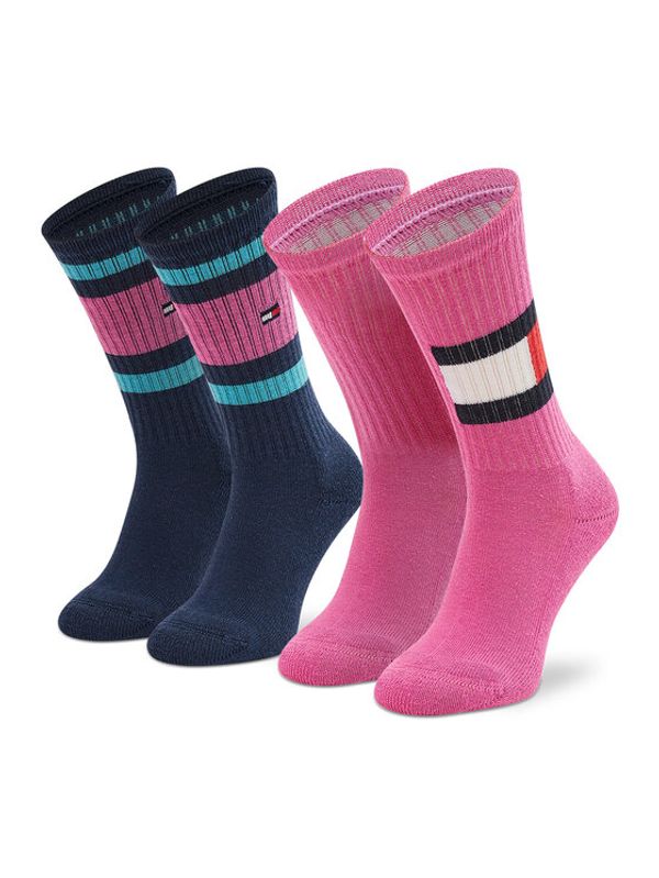 Tommy Hilfiger Tommy Hilfiger Комплект 2 чифта дълги чорапи детски 394020001 Цветен