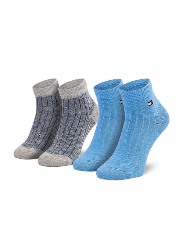 Tommy Hilfiger Tommy Hilfiger Комплект 2 чифта дълги чорапи детски 701210507 Син