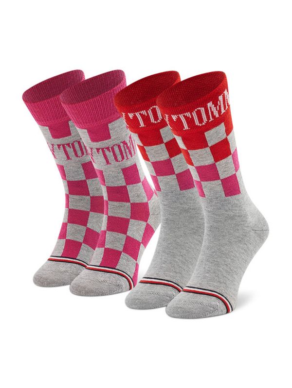 Tommy Hilfiger Tommy Hilfiger Комплект 2 чифта дълги чорапи детски 701220266 Сив