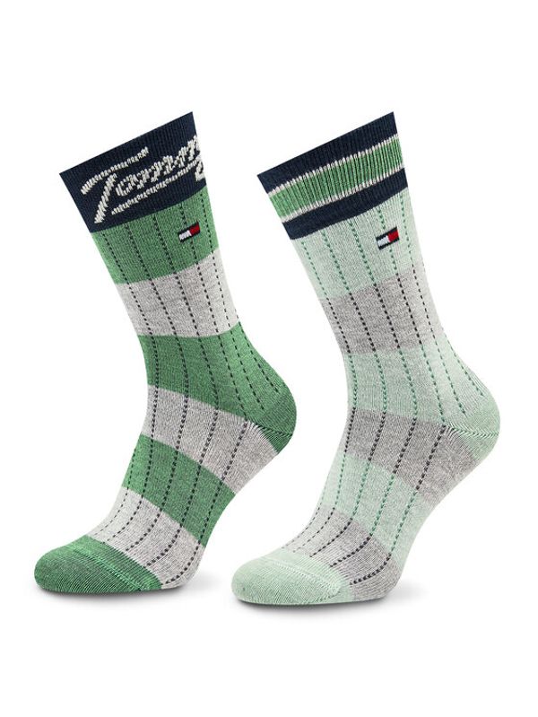 Tommy Hilfiger Tommy Hilfiger Комплект 2 чифта дълги чорапи детски 701222662 Зелен
